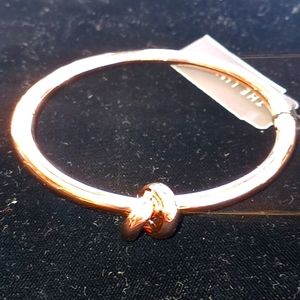 The Limited Rose Gold Love Knot Magnetic Closure Bangle Bracelet